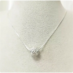 Collier maille serpent perle beige