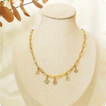 Collier amor acier inox plaqué or 18 carats (3)