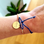 Jonc plaqué or et médaille Ohana (1)