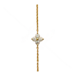 bracelet fleur doré à lor fin