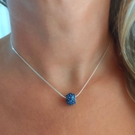 Collier perle bleue Pandora
