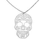 tete de mort mexicaine argent