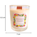 Bougie anti moustique citronnelle géranium taille
