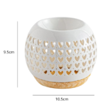 Brûle parfums coeurs dimensions