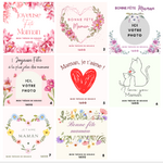 PDF - Étiquettes bougies maman