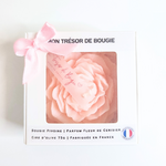 Bougie en forme de Pivoine cire végétale (2)