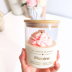 Bougie pivoine couvercle en bois parfum fleur d'oranger (1)