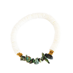 Bracelet rondelles coquillages (9)