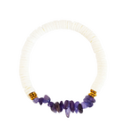 Bracelet rondelles coquillages (8)