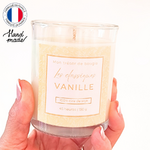 Bougie artisanale parfumée à la vanille