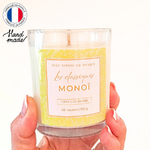 Bougie artisanale parfumée au monoi