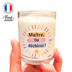 Les bougies à message maître tu déchires
