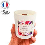 DESIR DE DAMAS - Bougie parfumée artisanale à la cire de soja - Rose Prune Patchouli (4)