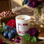 DESIR DE DAMAS - Bougie parfumée artisanale à la cire de soja - Rose Prune Patchouli (6)