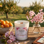 ESCAPADE LORRAINE - Bougie parfumée artisanale à la cire de soja - Prune Fleur de cerisier (5)