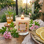 Bougie anti moustique citronnelle géranium
