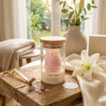 Bougie Lis Royal mini bocal parfum Lis & Musc