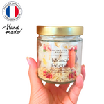 Bougie chantilly - Bougie Gourmade parfum monoï pêche Cire de soja parfum de Grasse sans CMR 190g (1)