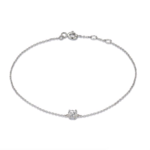 Bracelet solitaire argent