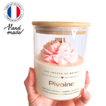 Bougie pivoine couvercle en bois parfum fleur doranger (4)