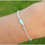 Bracelet plume argent (1)