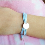 Bracelet Liberty étoile médaille ronde