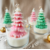 Bougie sapin de noel dans verre