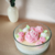 Bougie vase rond fleuri (1)