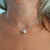Collier perle beige Pandora