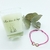 bougie bijou bracelet infini or rose