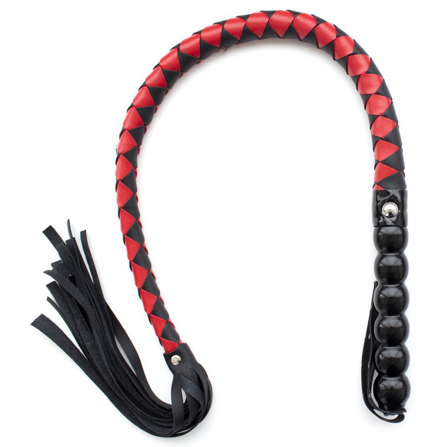 fouet-mahogany-90cm-noir-et-rouge