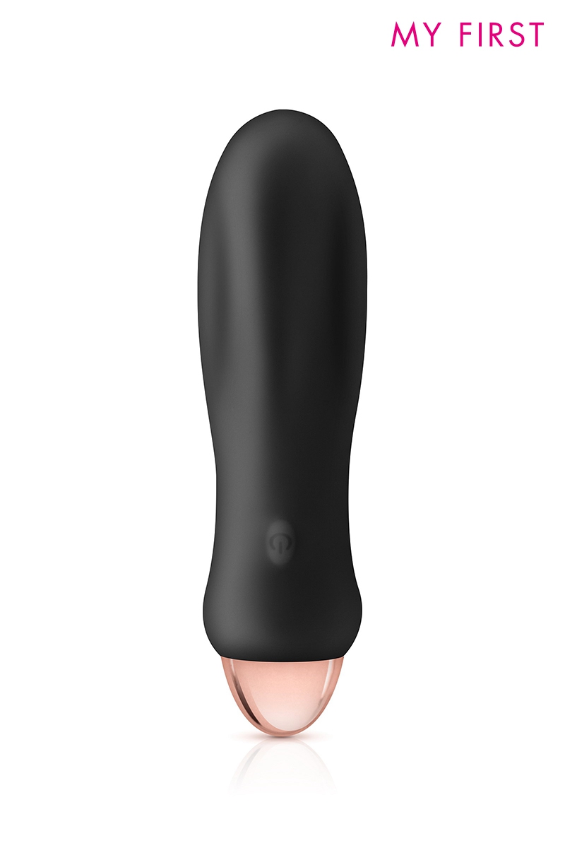 Mini vibromasseur rechargeable Rocket noir