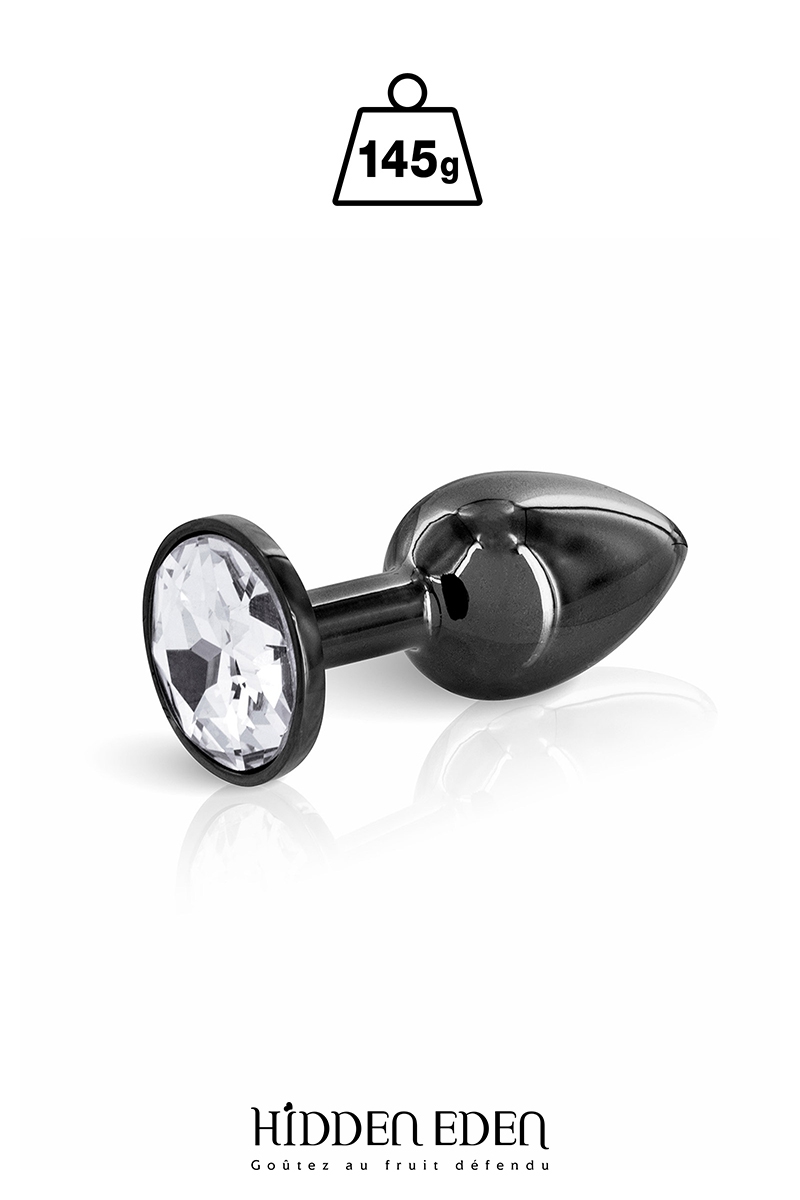 Plug bijou acier noir S 145gr - Hidden Eden