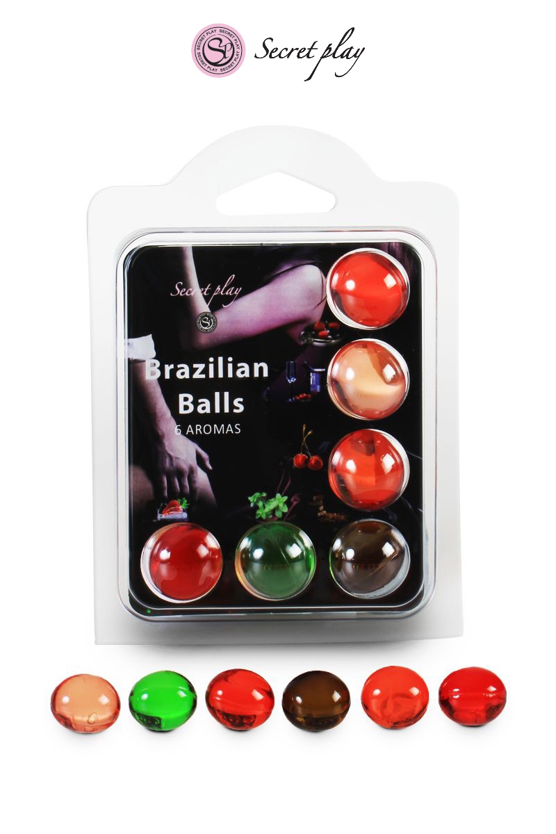 6 Brazilian Balls parfums variés