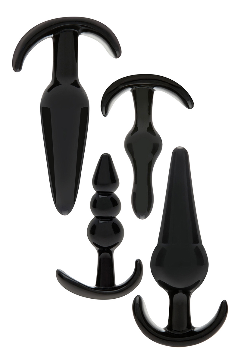 Kit 4 plug anal noir - Zahara