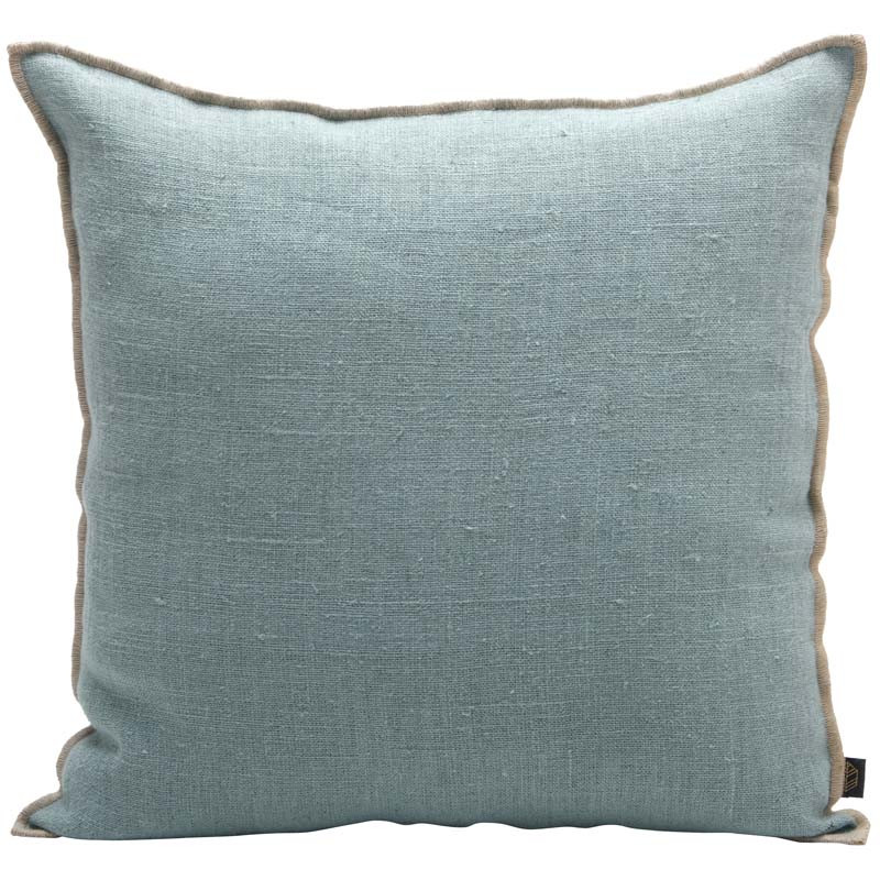 Housse de coussin VERT CELADON 100% lin - Les coussins, édredons