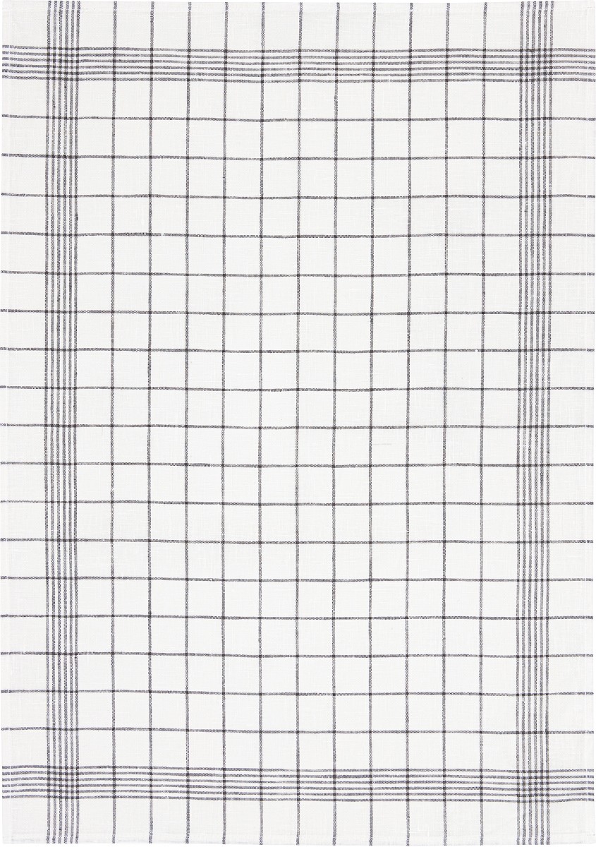 202-262-50-17 Lin torchon standard carreaux 50x70 Gris