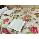 Nappe Hortensias roses