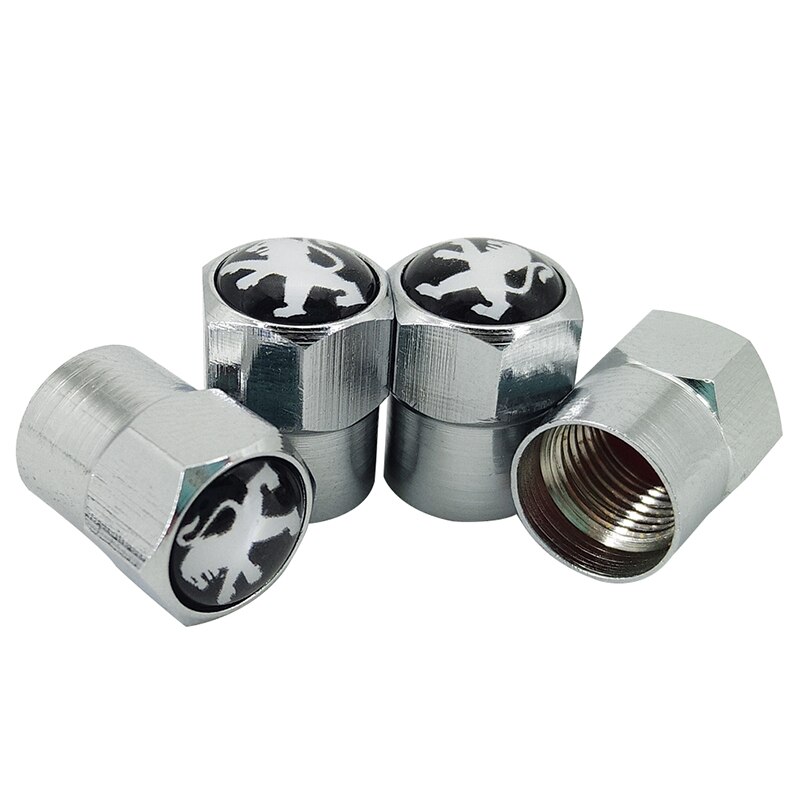 Bouchon De Valve Moto Lot 4 Bouchons Valve Pneu - Aluminium Noir