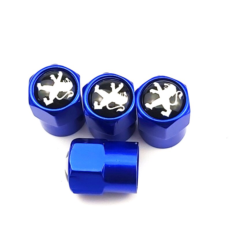 Bouchons De Valve Style Peugeot - Lot De 4 Pièces Métalliques Pour 206 Et 308 | Étanches Et Durables
