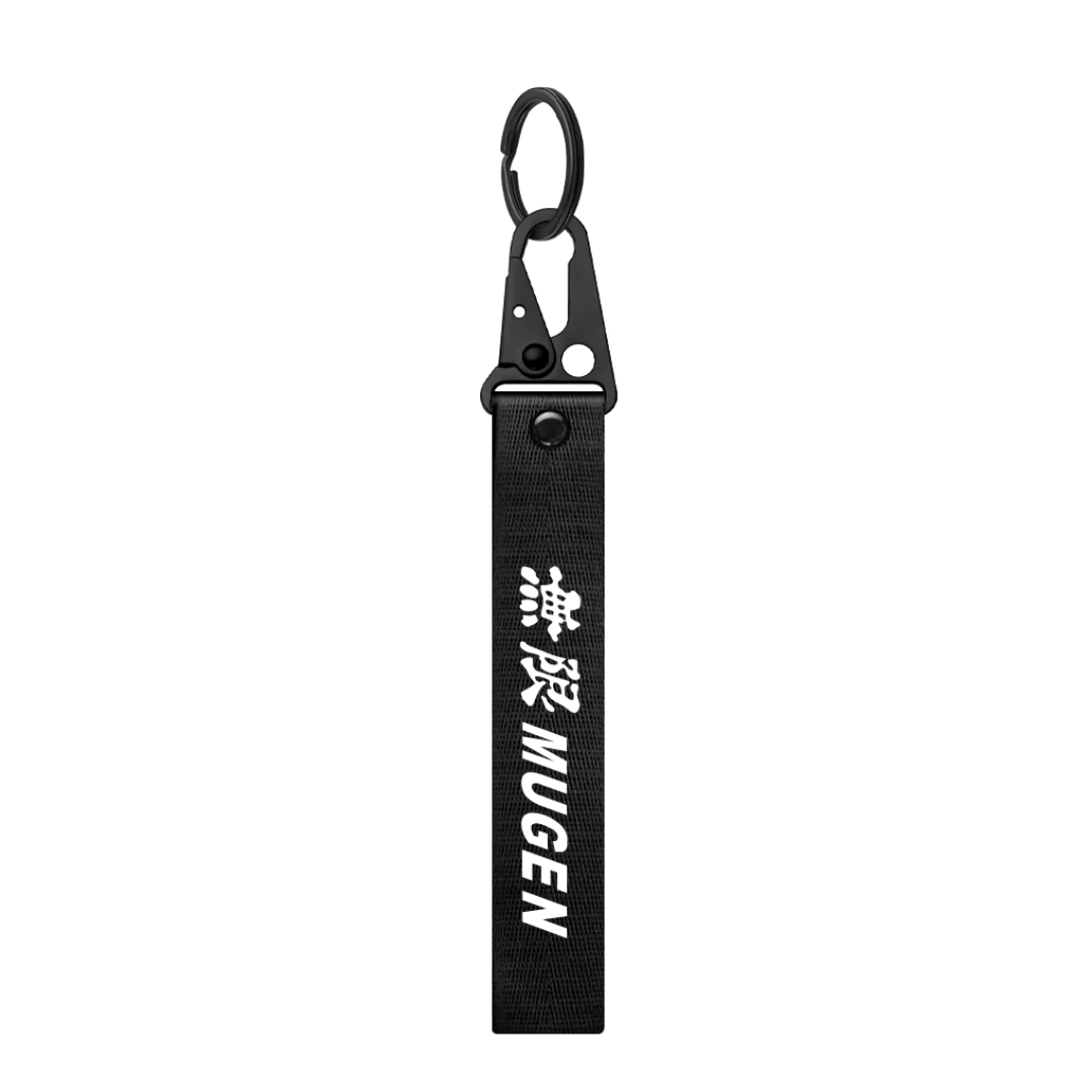 PORTE CLES EN NYLON NOIR POUR MUGEN