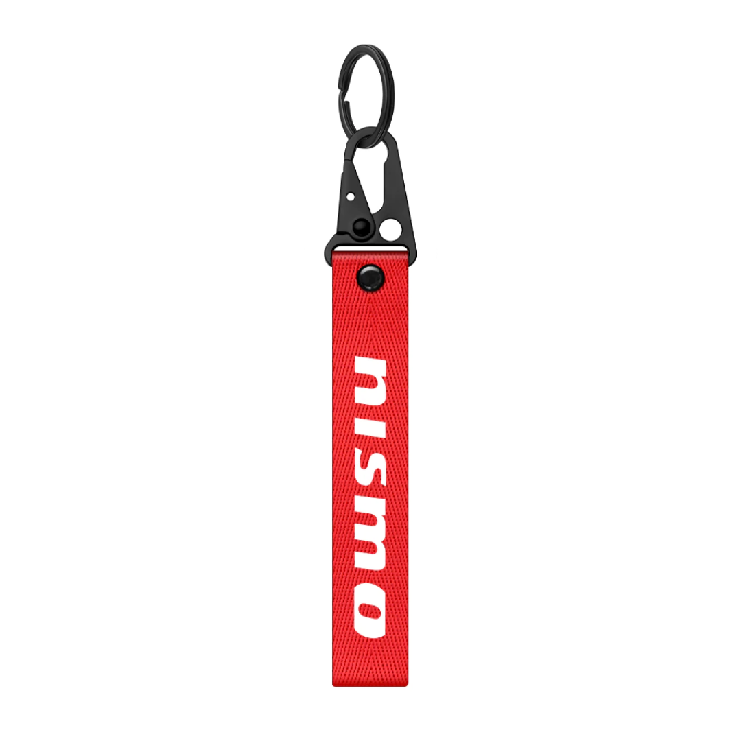 PORTE CLES EN NYLON ROUGE POUR NISMO