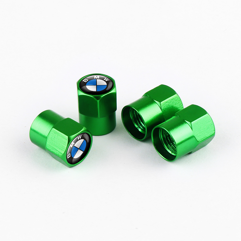 capuchons de pneu vert bmw pour pneumatiques de roues