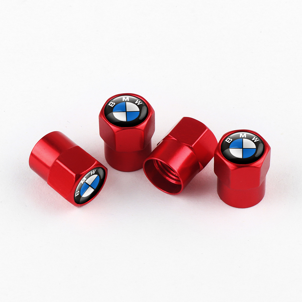 bouchons de valves rouges bmw pour une bonne tenue de route