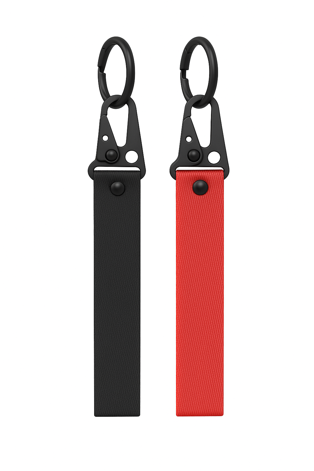porte-clés nylon rouge et noir compatible Fiat, Alfa Romeo, Abarth