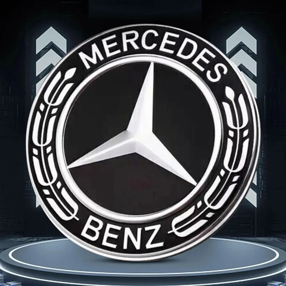 Lot de 4 cache-moyeux 75 mm pour Mercedes-Benz