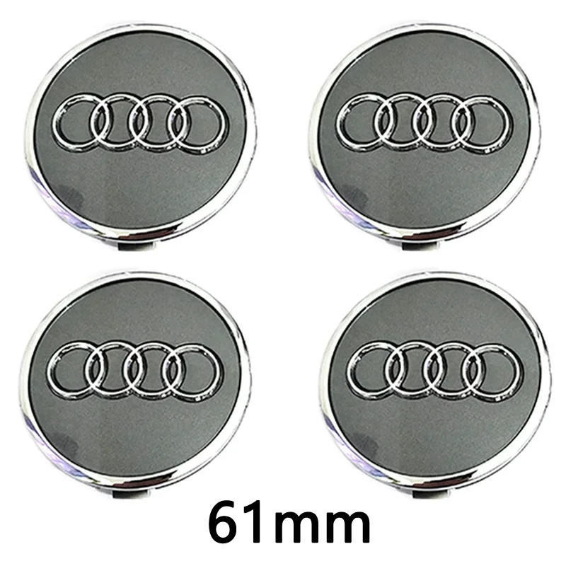 Cache-moyeu Audi 61 mm gris référence 4M0601170