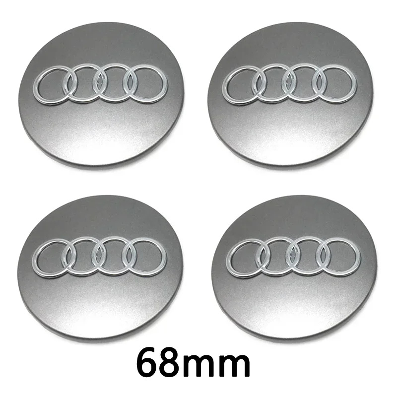 Cache-moyeu Audi 68 mm gris référence 8D0601170