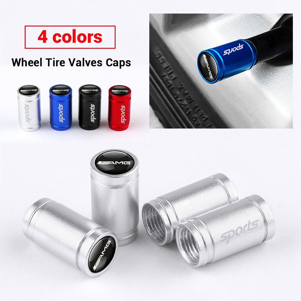Bouchons de valve AMG en aluminium
