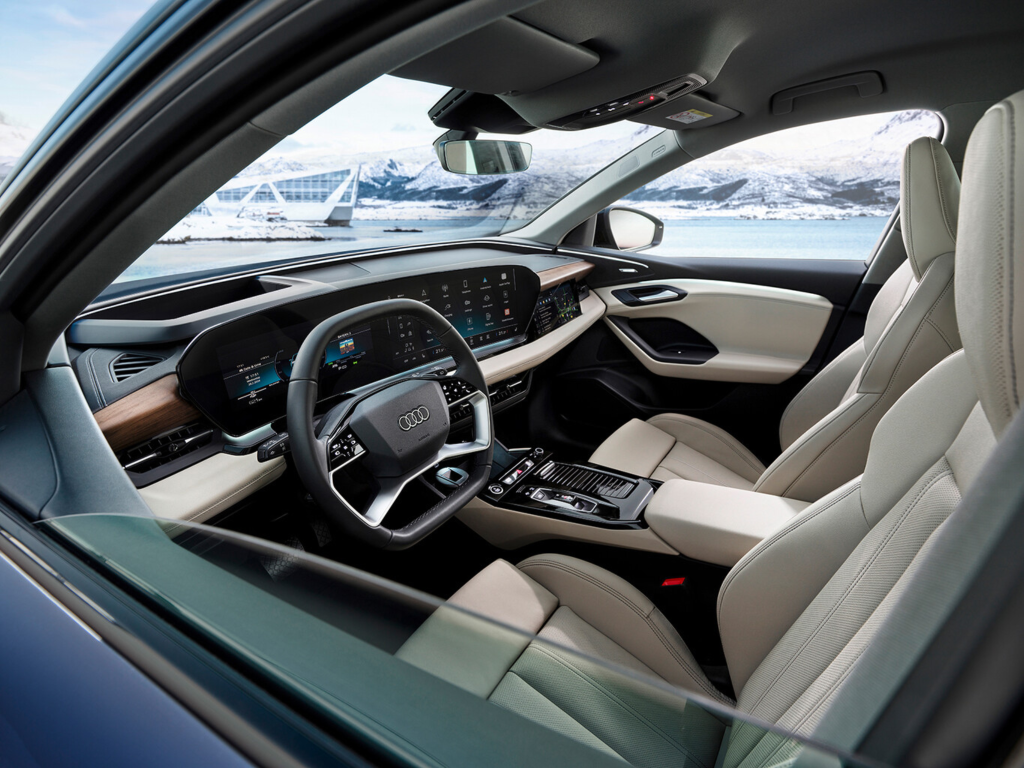 Habitacle premium de l’Audi Q6 e-tron électrique